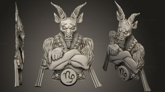 High reliefs and bas-reliefs of fantasy (davil, GRLFF_0056) 3D models for cnc